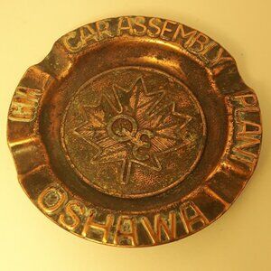 GM Car Assembly Plant Ashtray Oshawa Plant Copper